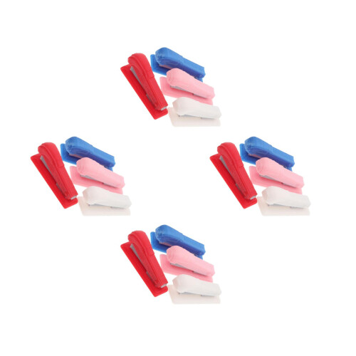 16Pièces Mini Agrafeuses Pla Multicolores Pour Maison De Déco
