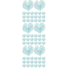 150Pcs Decorative Sky-Blue Paper Chocolate Trays for Party and Wedding