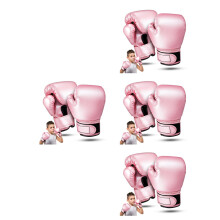 4Pairs Comfortable Thai Boxing Gloves PU Cover Kids Sparring Gloves