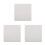 3Pièces Plaques Cache-Prises Inox Argentées Pour Mur Plafond Design 1
