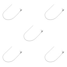 5Pièces Tube D’extraction En Alliage Argenté Pour Chauffage
