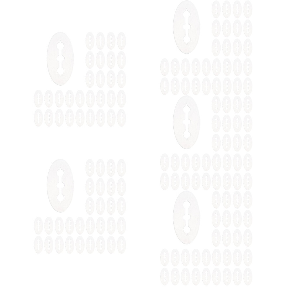 500Pcs Small White Pegboard Hook Stopper Reusable Hook Fastener 3703108437781