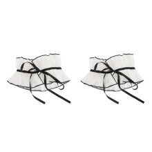 2Pièces Plissé En Coton Détachable Élégant Pour