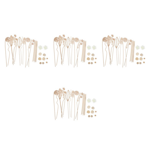 128Pièces Bâtons Diffuseur Rotin Beige Pour Huile Maison