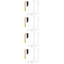 8Pcs Transparent Bathtub Edge Splash Guard Silicone Acrylic