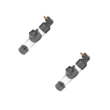 2Pcs PVC Bird Water Dispenser Grey Hanging Feeder for Parrots Cage