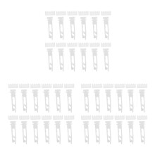 36Sets Universal Fit White Plastic Vertical Blind Slat Clips and Hooks