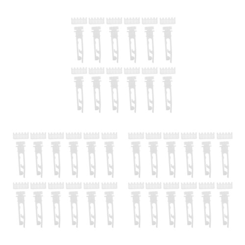 36Sets Universal Fit White Plastic Vertical Blind Slat Clips and Hooks