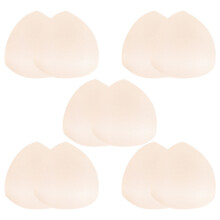 Bra Pads Beige 5 Pairs 5.11x4.91x0.98in