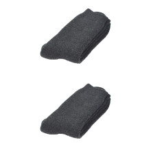 2Pcs Men Socks Dark Grey Thick Thermal Ankle Floor Sleep Bed Socks