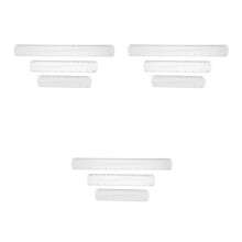 9Pcs Delicate Bendable PVC Rulers Color-Changing Measurement Tools