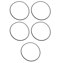 5Pcs Anti-Slip Rubber Rings for Salon Chairs Black Stable Base Gaskets