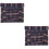 2Pcs Breathable Oxford Cloth Wheelchair Back Support Removable Cushion 1