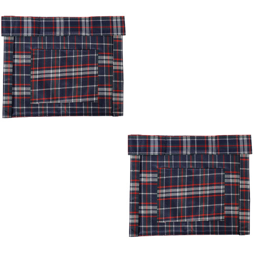 2Pcs Breathable Oxford Cloth Wheelchair Back Support Removable Cushion