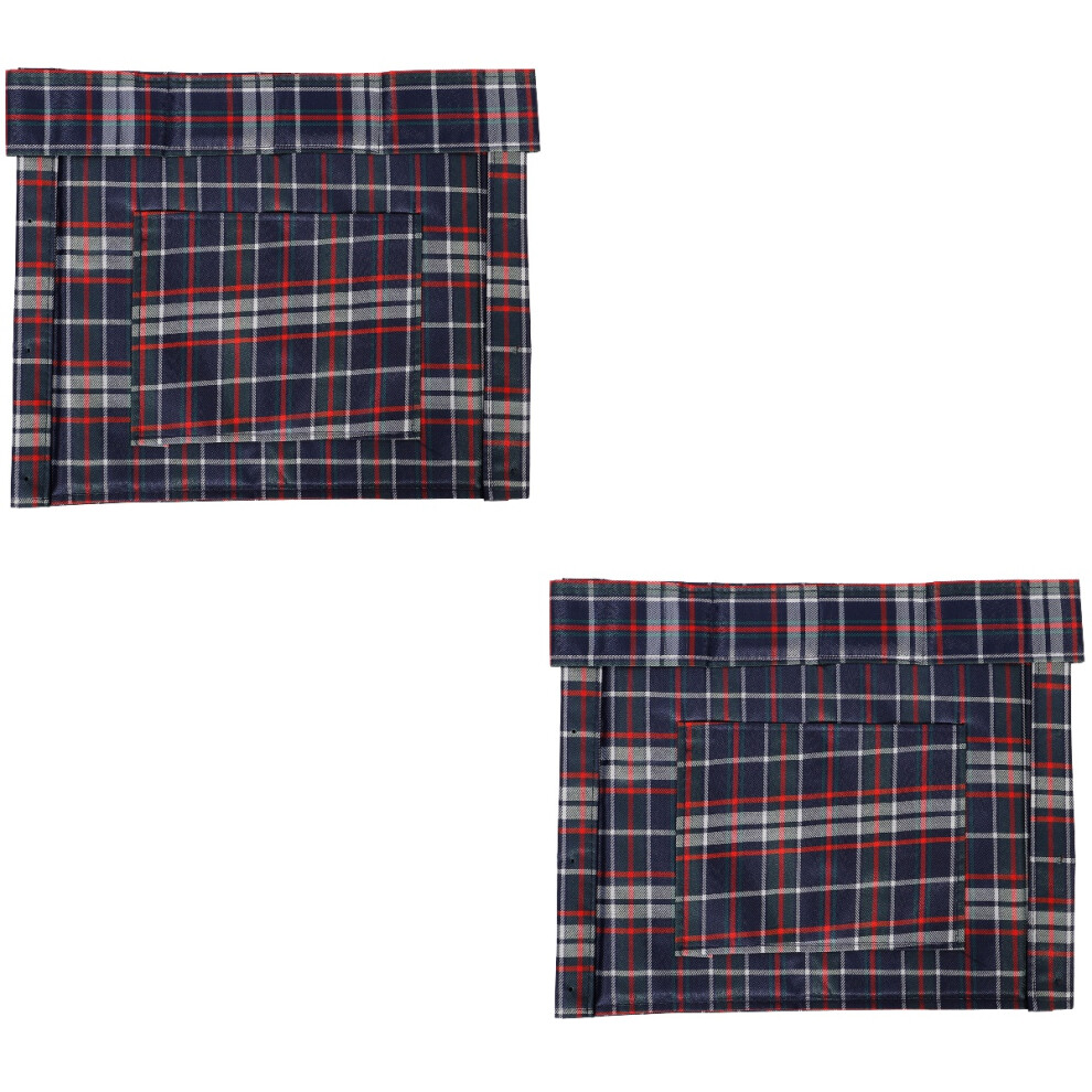 Ohphcall 2Pcs Breathable Oxford Cloth Wheelchair Back Support Removable Cushion