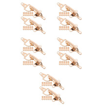 10Ensembles Fermoirs Métalliques Dorés En Zinc Pour Ceintures Pulls