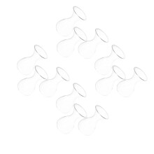 12Pcs Clear Glass Wall Elegant Hanging Vases for Home Decor