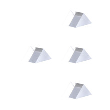 4Pcs Polished Right Angle Glass Prism for Education and Photography