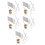 500Pcs Portable Mini Clear Plastic Spoons for Dessert and Sampling 6