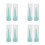 8Pièces Accessoires Lentilles Silicone Vert Clair Précis Durable 6