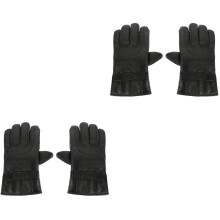 2Paires Chauffants Électriques Noir Ajustables Tactiles