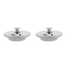 2Pièces Bouchon Plomberie Multi-Usage Acier Argenté
