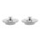 2Pièces Bouchon Plomberie Multi-Usage Acier Argenté 1