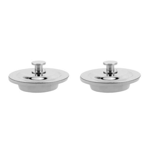 2Pièces Bouchon Plomberie Multi-Usage Acier Argenté
