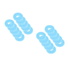 20Pièces Protections Guitare Silicone Bleu Longue Durée