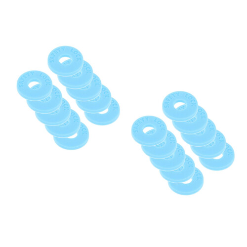 20Pièces Protections Guitare Silicone Bleu Longue Durée