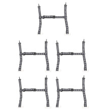 5Pcs Adjustable Hard Hat Chin Strap Y-Shaped Durable ABS Safety