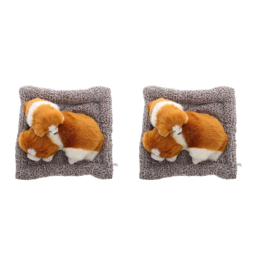 2Pcs Fluffy Dog Car Interior Decor Activated Carbon Odor Removers 3701208573705