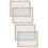 4Pcs Educational DIY Paper Making Kit Wooden Frame with Easy-Use Mesh 1