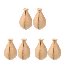 12Pièces Vase Bois Craft DIY Inachevé Khaki Décor Bureau