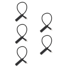 15Pièces Adaptateur Écouteurs Type C Noir - Câble Audio Portable USB C