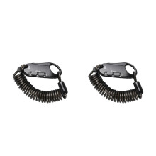 2Pcs Combination Bike Lock Black Cable 3-Digit Password for Travel