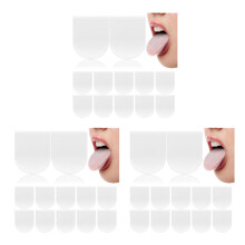 75Pièces Protège-Langue Plastique Transparent Jetable Anti- Amer