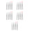 10Sets Three-Section Telescoping Mop and Broom Handles Silver 1