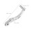 2Pièces Levier De En Alliage Aluminium Argent 11