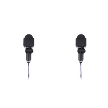 2Pcs Black Wall Lamp Smart Sensor with Pir Motion Detector for Home