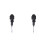 2Pcs Black Wall Lamp Smart Sensor with Pir Motion Detector for Home 1