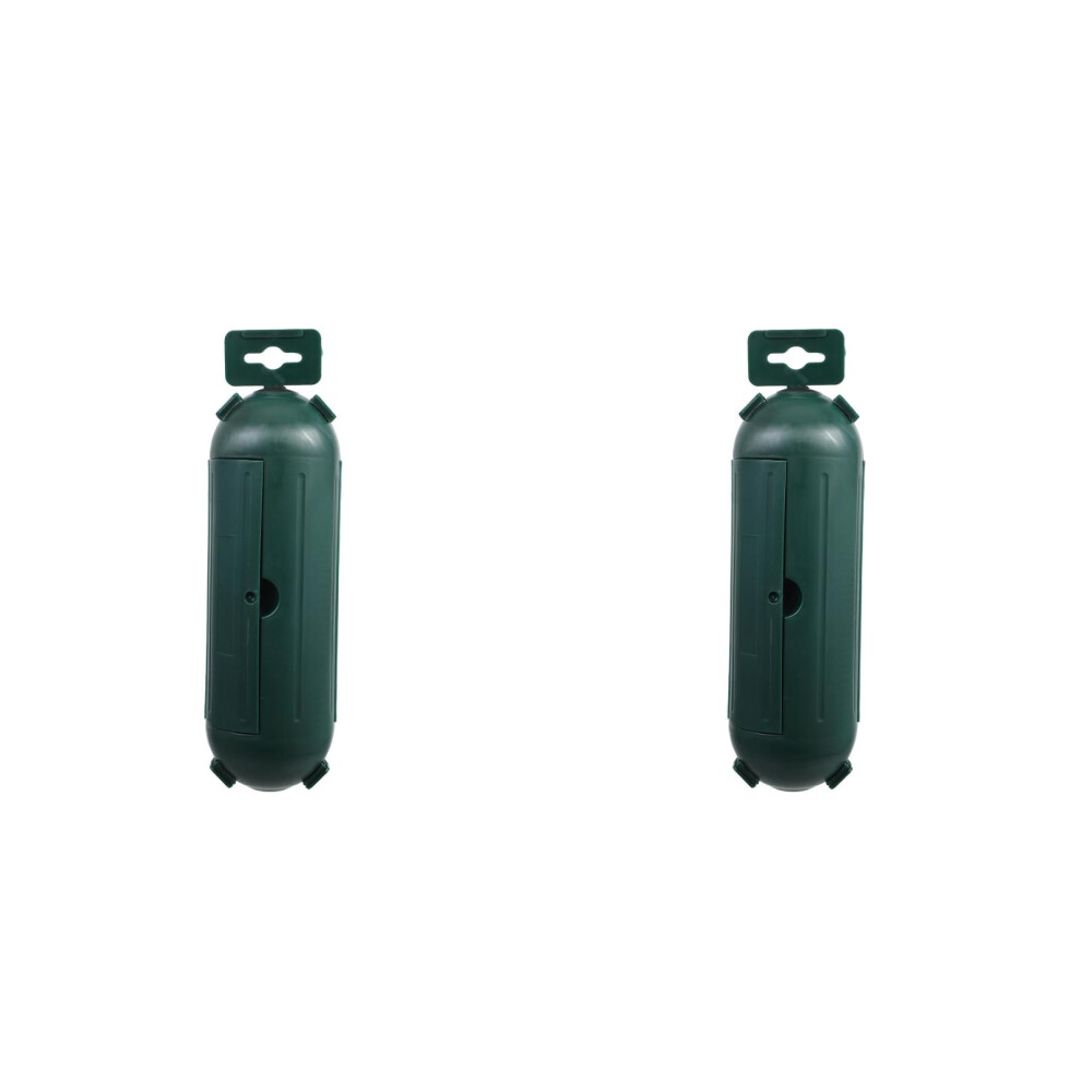 2Pcs Weatherproof Small Junction Box Green Extension Cord Safety Cover 3701566723453