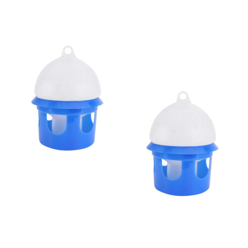 2Pièces Distributeur D'eau Pour Oiseaux Matériau Résistant Compact