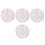 4Pcs Plastic Laminate Acupuncture Calculation Boards Multicolor Set 1