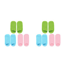 6Paires Masques Pieds Gel Végétal Spa Hydratantes