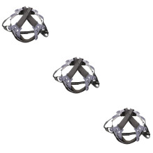 3Pièces Suspension Remplaçable Casque De Respirante Gris