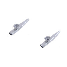 2Pièces Kazoo Métal Argent Ukulélé Aluminium