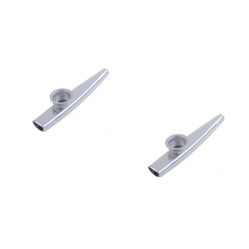 2Pièces Kazoo Métal Argent Ukulélé Aluminium