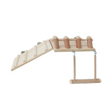 Climbing Ladder Swing Bamboo 3pieces 9.8x4.7x1.6in