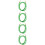 4Pcs Guitar Patch Cables Green Flexible Plastic Copper Audio Wires 1